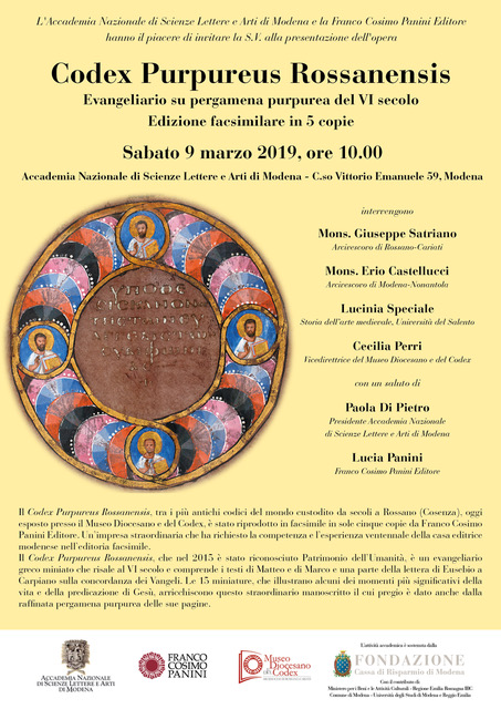 Presentazione Edizione Facsimilare del Codex Purpureus Rossanensis