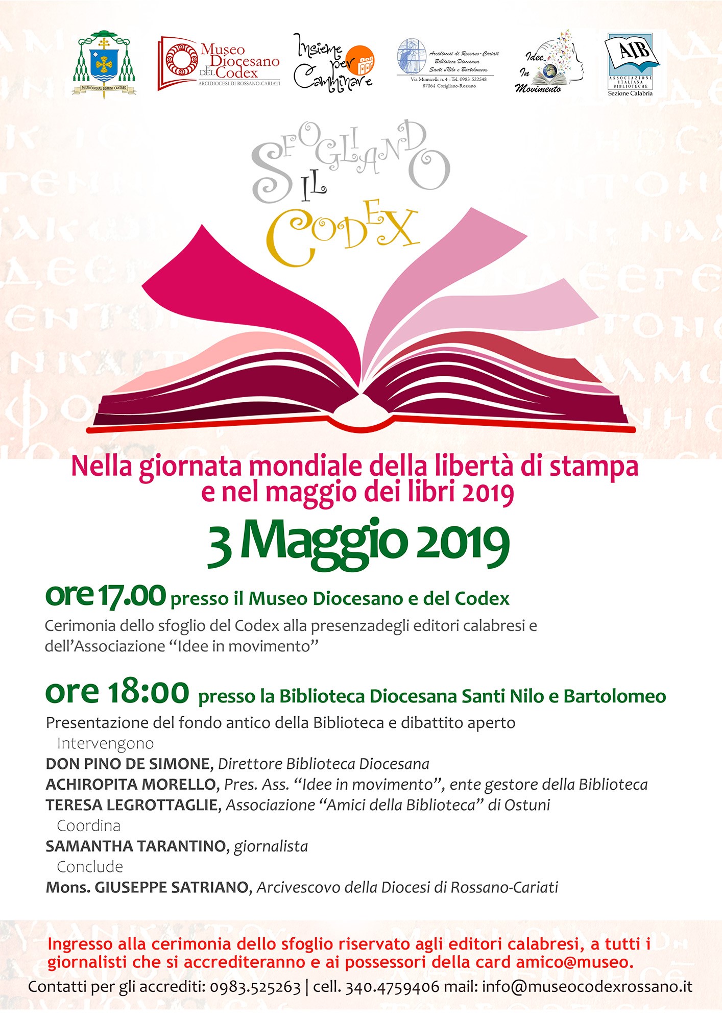 Sfoglio del Codex - 3 maggio 2019